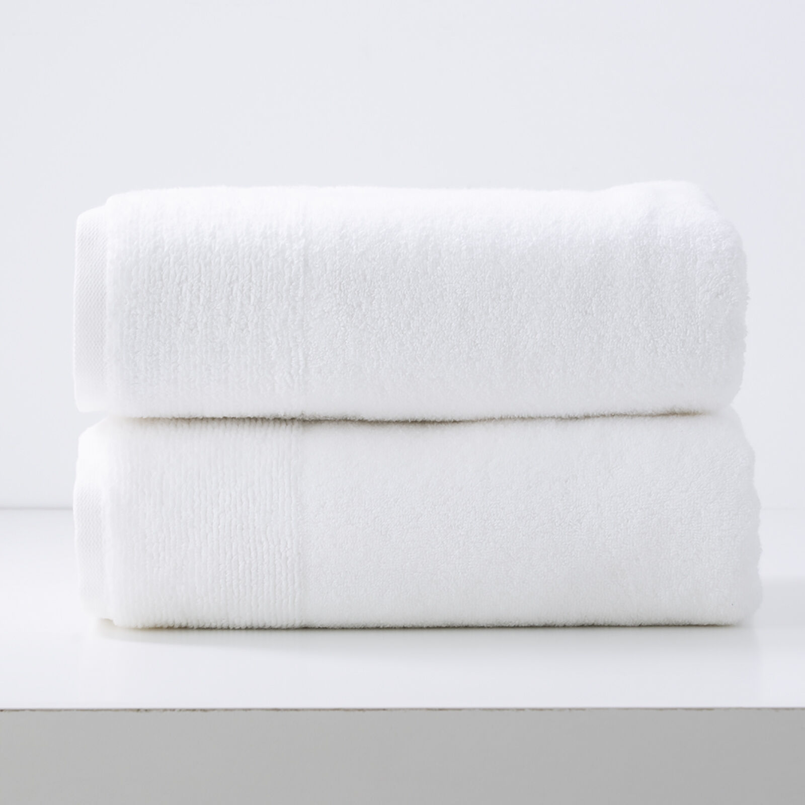 Aireys 650 GSM Zero Twist 2 Pack Snow Bath Sheet by Renee Taylor Aireys 650 GSM Zero Twist 2 Pack Snow Bath Sheet by Renee Taylor