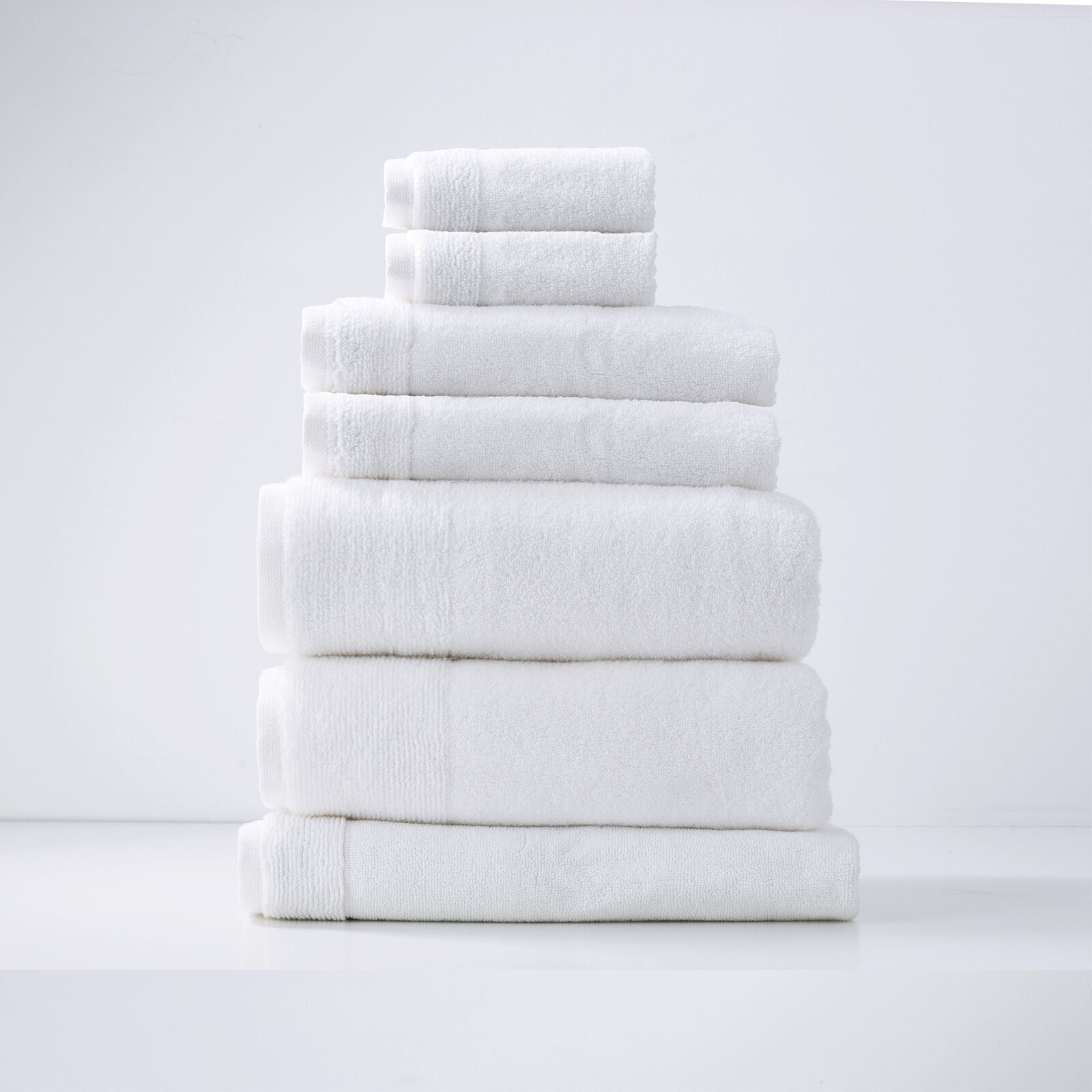 Aireys 650 GSM Zero Twist 7 Piece Snow Bath Towel by Renee Taylor Aireys 650 GSM Zero Twist 7 Piece Snow Bath Towel by Renee Taylor