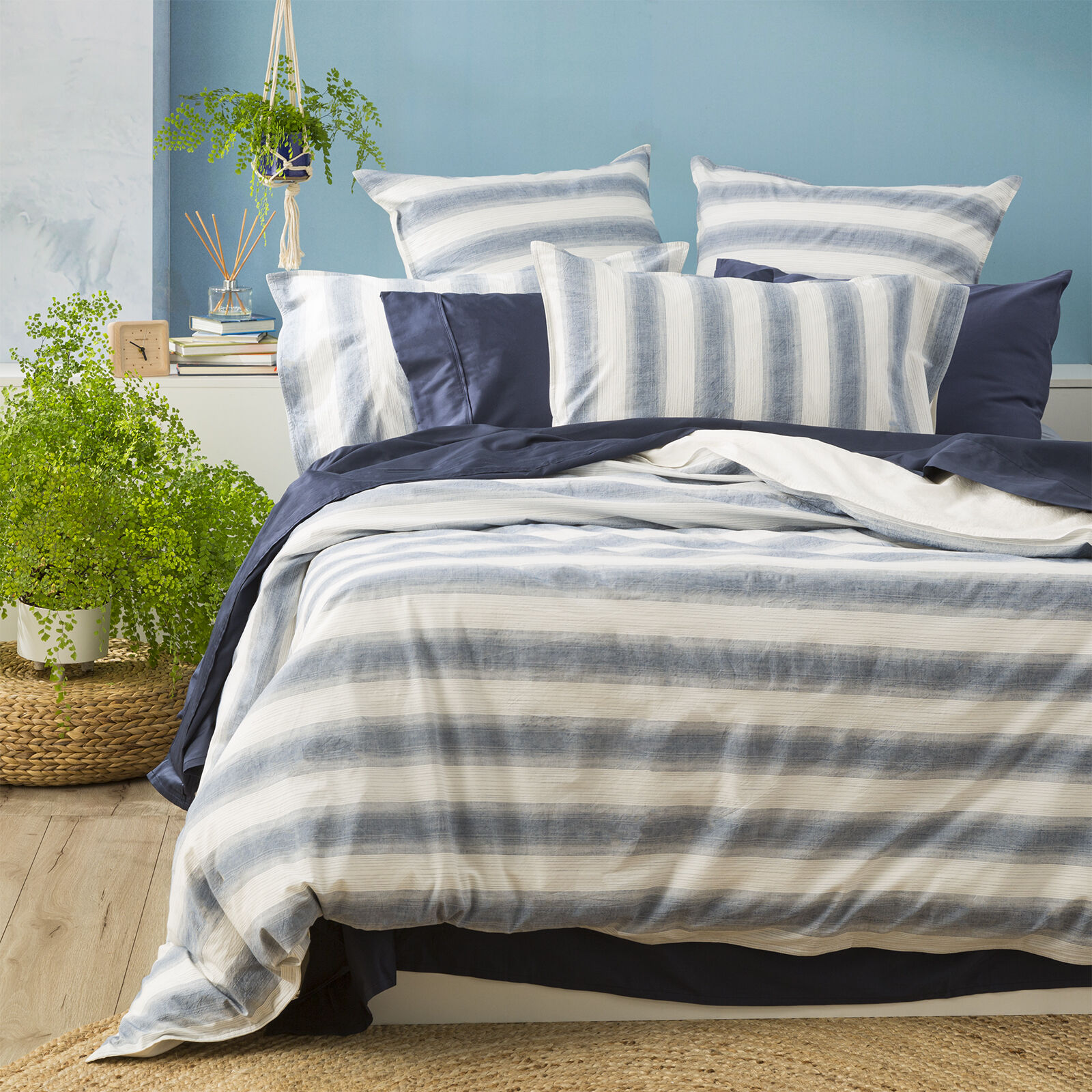 Amira Yarn Dyed Vintage Washed Cotton European Pillowcase by Renee Taylor Amira Yarn Dyed Vintage Washed Cotton European Pillowcase by Renee Taylor