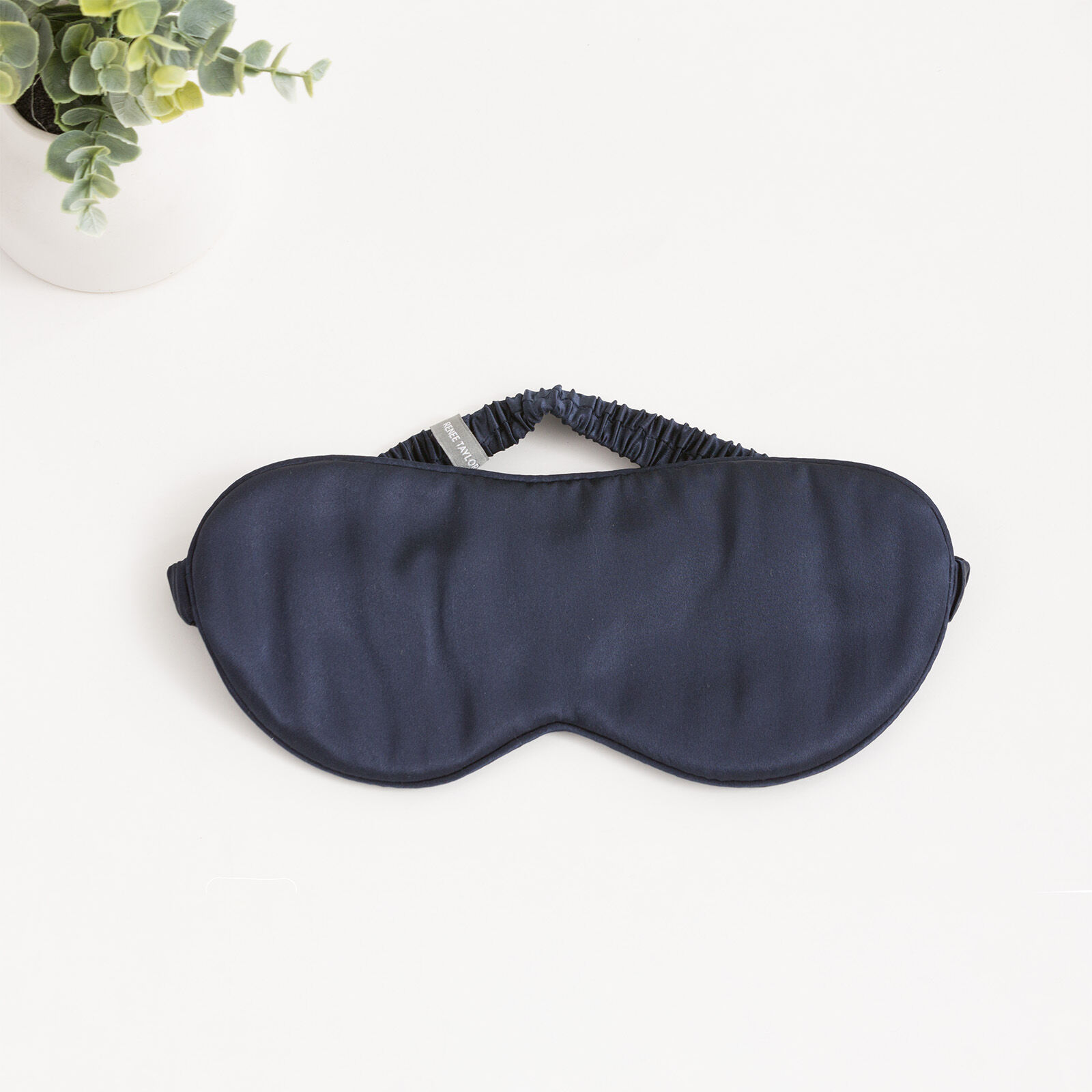 100% Mulberry Silk Navy Eye Mask by Renee Taylor 100% Mulberry Silk Navy Eye Mask by Renee Taylor