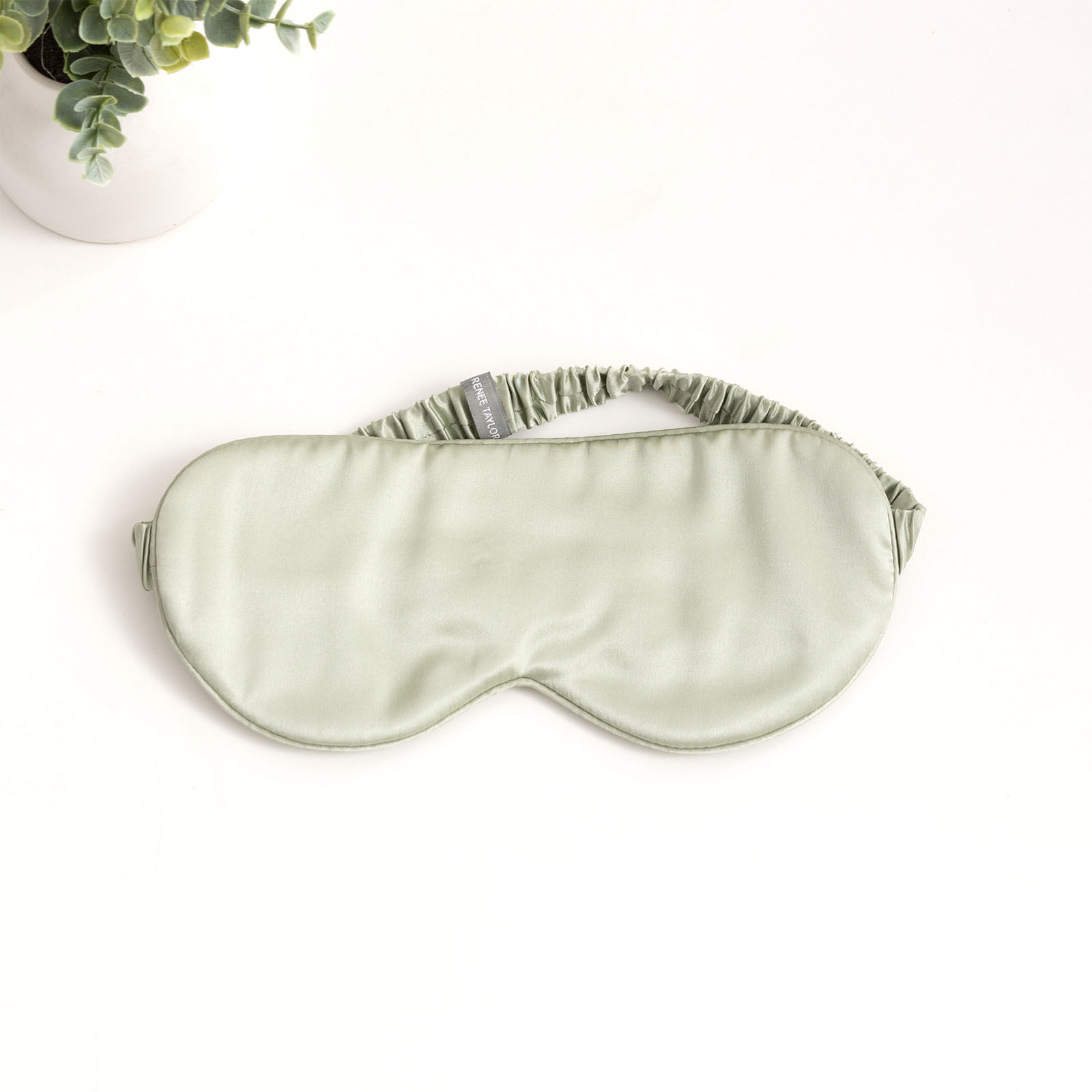 100% Mulberry Silk Sage Eye Mask by Renee Taylor 100% Mulberry Silk Sage Eye Mask by Renee Taylor