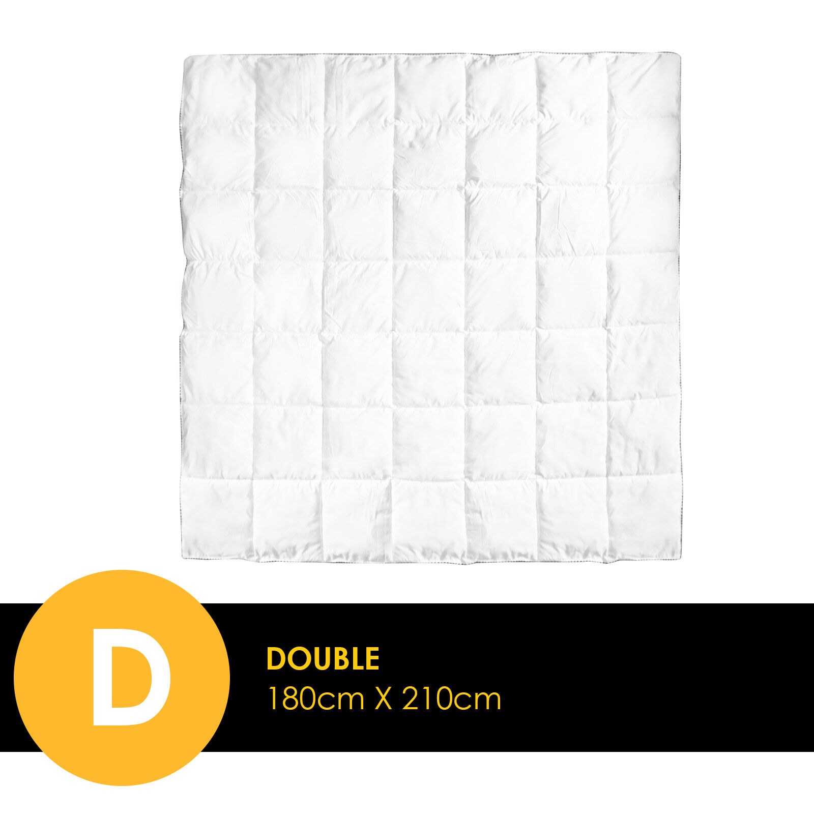 Royal Comfort Bamboo Blend Quilt 250GSM Luxury Duvet 100% Cotton Cover - Double - White Royal Comfort Bamboo Blend Quilt 250GSM Luxury Duvet 100% Cotton Cover - Double - White