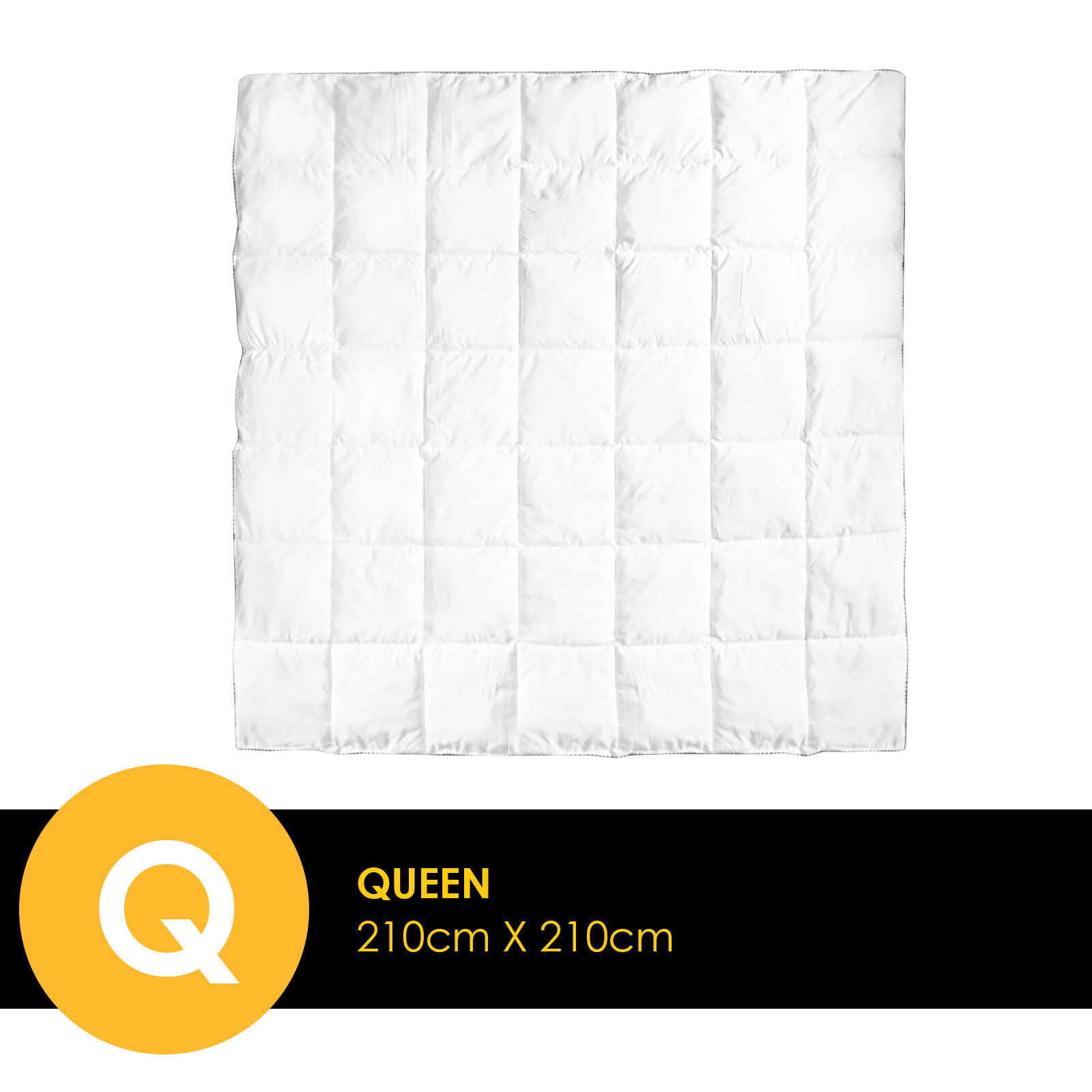 Royal Comfort Bamboo Blend Quilt 250GSM Luxury Duvet 100% Cotton Cover - Queen - White Royal Comfort Bamboo Blend Quilt 250GSM Luxury Duvet 100% Cotton Cover - Queen - White