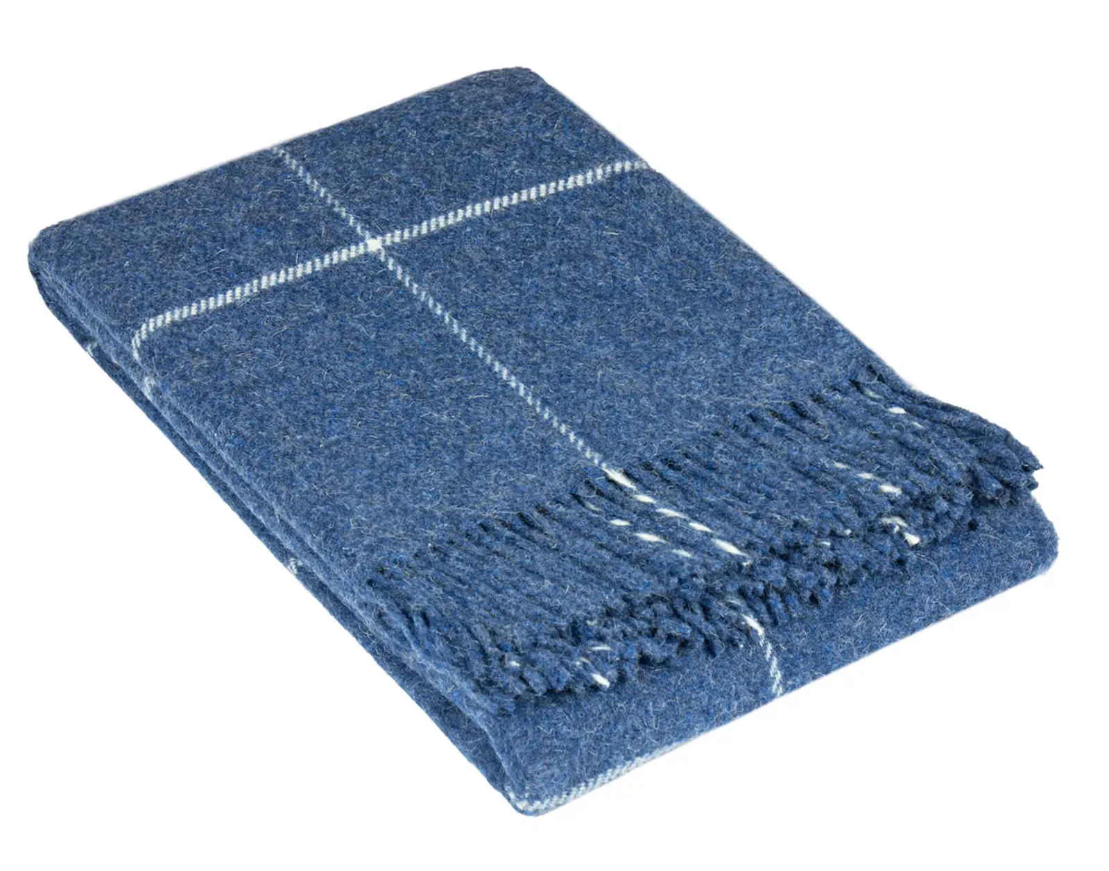 Brighton Throw - 100% NZ Wool - Navy Stripe Brighton Throw - 100% NZ Wool - Navy Stripe