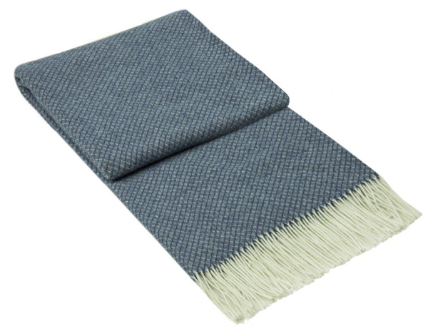 Chiswick Throw - Merino Wool/Cashmere - Navy Chiswick Throw - Merino Wool/Cashmere - Navy