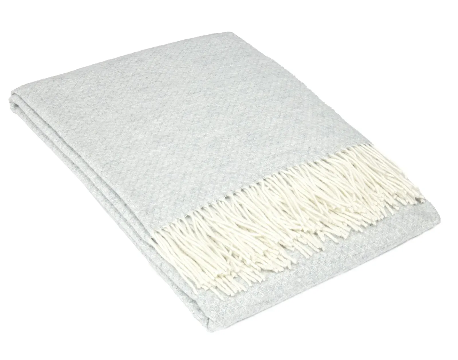 Chiswick Throw - Merino Wool/Cashmere - Light Grey Chiswick Throw - Merino Wool/Cashmere - Light Grey