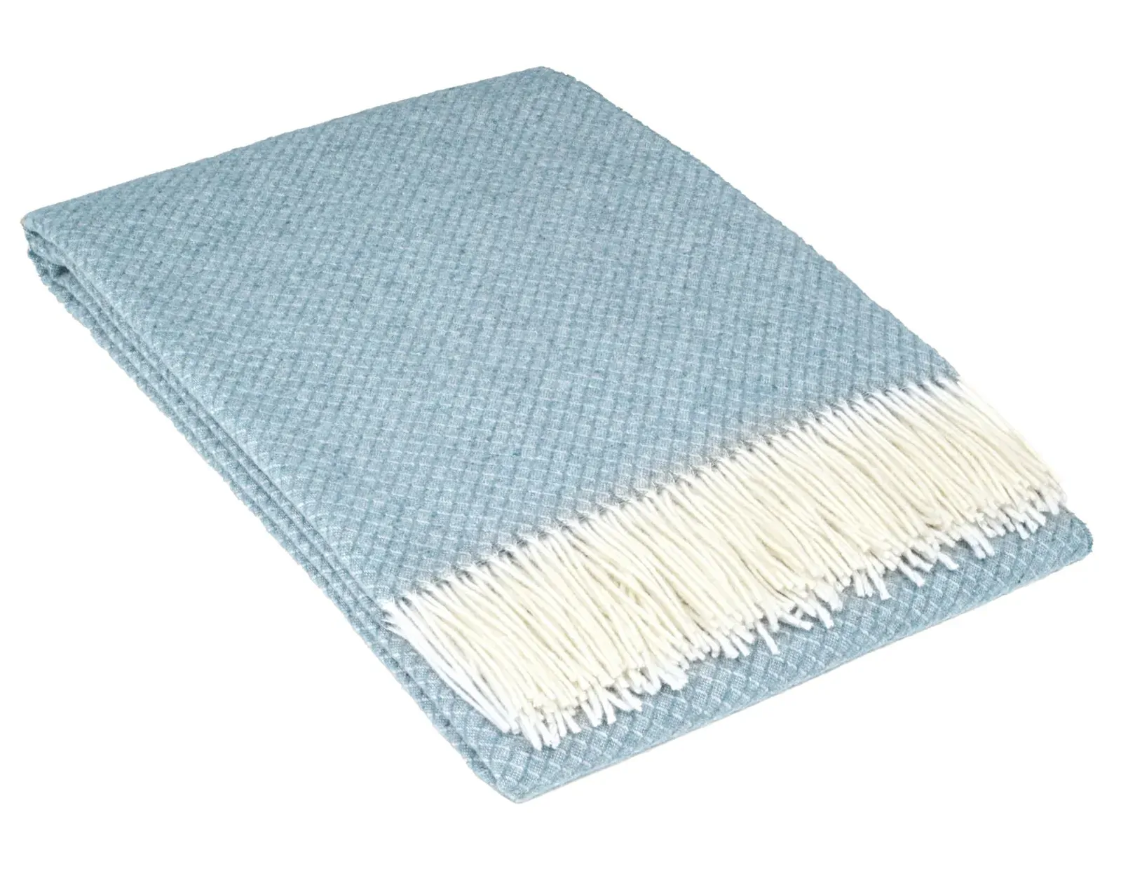 Chiswick Throw - Merino Wool/Cashmere - Blue Chiswick Throw - Merino Wool/Cashmere - Blue