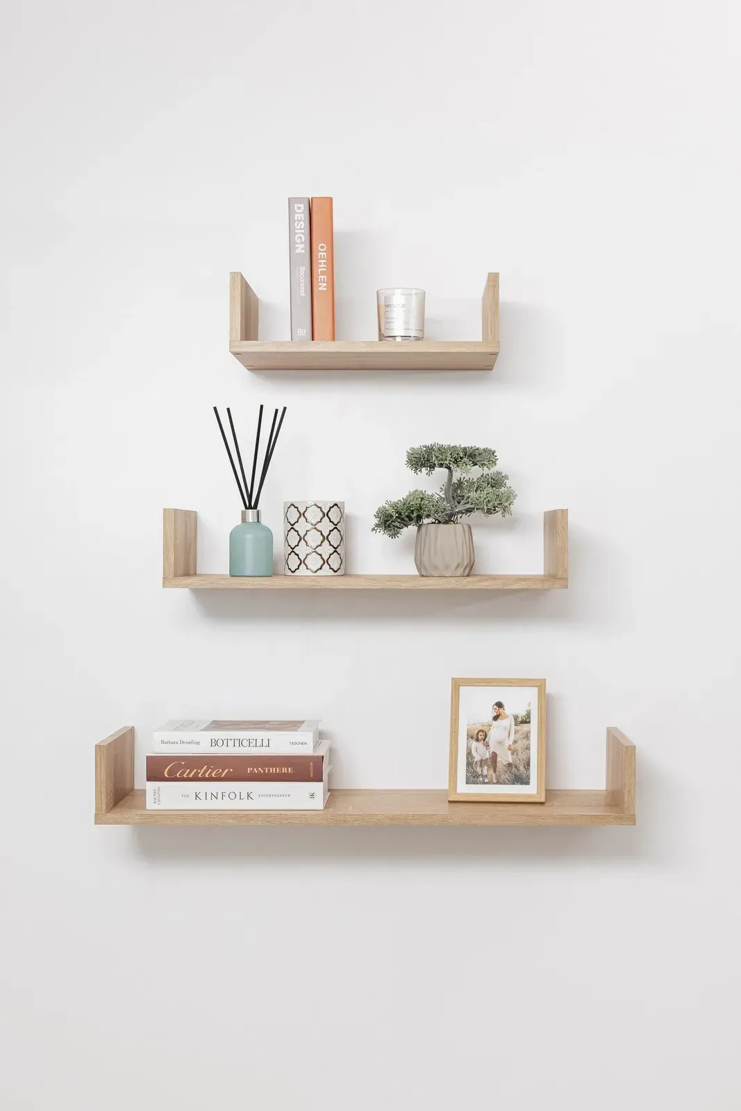 OSLO THREE PIECE SHELF KIT (OAK) OSLO THREE PIECE SHELF KIT (OAK)