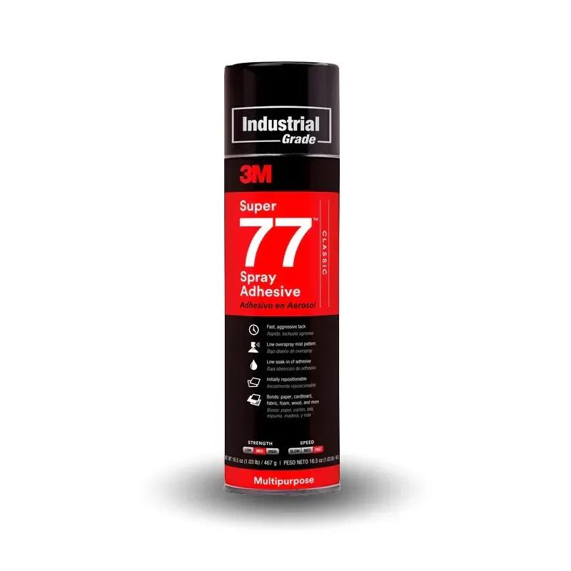 3M Super 77 Multipurpose Cylinder Spray Adhesive, 374 g 3M Super 77 Multipurpose Cylinder Spray Adhesive, 374 g