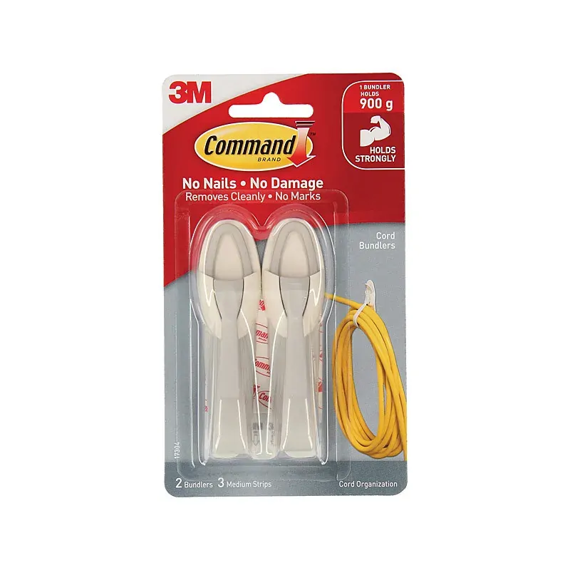 COMMAND Cord Bundler 17304ANZ Pack of 2 COMMAND Cord Bundler 17304ANZ Pack of 2