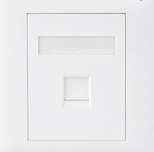 ASTROTEK CAT5e RJ45 Wall Face Plate 86x86mm 1 Port Socket Kit ASTROTEK CAT5e RJ45 Wall Face Plate 86x86mm 1 Port Socket Kit