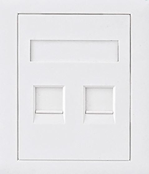 ASTROTEK CAT5e RJ45 Network Wall Face Plate 86x86mm 2 Port Socket Kit ASTROTEK CAT5e RJ45 Network Wall Face Plate 86x86mm 2 Port Socket Kit