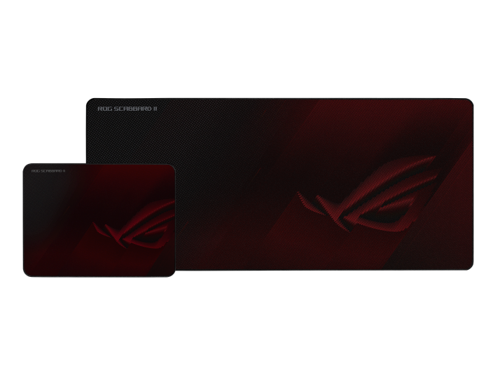 ASUS ROG SCABBARD II Gaming Mouse Pad, Medium 360x260mm + Extended 900x400mm Size, Water/Oil/Dust Respellent, Anti-Fray, Soft Cloth With Rubber Base ASUS ROG SCABBARD II Gaming Mouse Pad, Medium 360x260mm + Extended 900x400mm Size, Water/Oil/Dust Respellent, Anti-Fray, Soft Cloth With Rubber Base