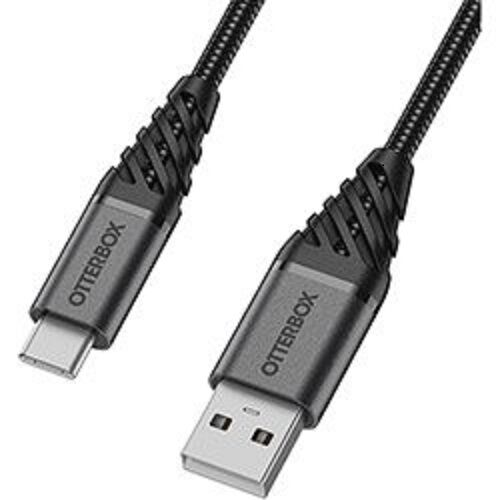 OTTERBOX USB-A To USB-C 1 Meter -Dark Ash Black 78-52664 - Premium - Rugged, tough and built to outlast OTTERBOX USB-A To USB-C 1 Meter -Dark Ash Black 78-52664 - Premium - Rugged, tough and built to outlast