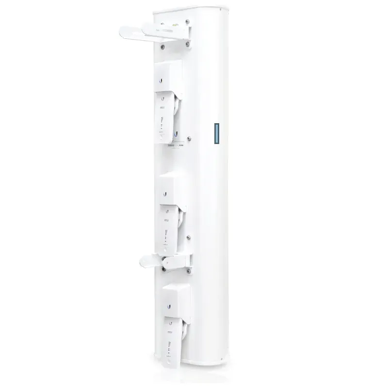 5GHz airPrism Sector, 3x Sector Antennas in One - 3 x 30°= 90° High Density Coverage - All mounting accessories and brackets included 5GHz airPrism Sector, 3x Sector Antennas in One - 3 x 30°= 90° High Density Coverage - All mounting accessories and brackets included