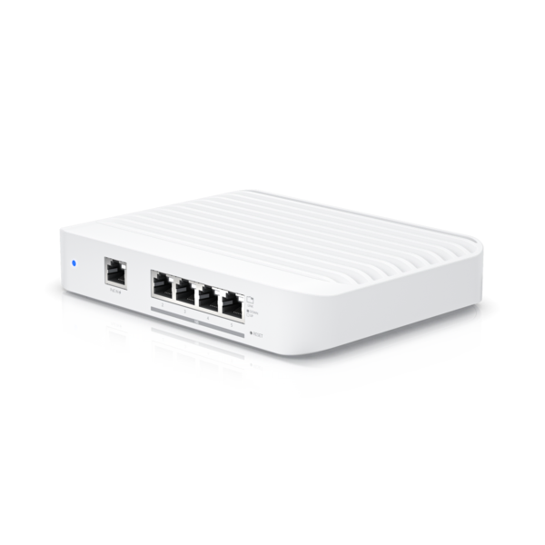 UniFi Switch Flex XG - Layer 2 switch with (4) 10GbE RJ45 ports and (1) GbE, 802.3at PoE+ RJ45 input. UniFi Switch Flex XG - Layer 2 switch with (4) 10GbE RJ45 ports and (1) GbE, 802.3at PoE+ RJ45 input.