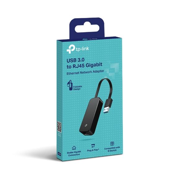 TP-LINK UE306 USB 3.0 to Gigabit Ethernet Network Adapter, Foldable and Portable, Suitable for Ultrabook, Nintendo Switch, Linux, Windows 10/8.1 TP-LINK UE306 USB 3.0 to Gigabit Ethernet Network Adapter, Foldable and Portable, Suitable for Ultrabook, Nintendo Switch, Linux, Windows 10/8.1
