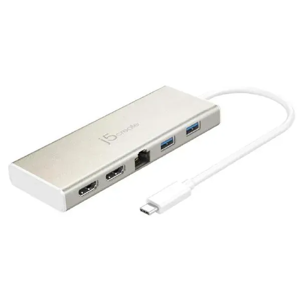 J5create JCD381 USB-C Dual HDMI 2k/4k Mini Dock USB-C to 2 x HDMI, Gigabit Ethernet RJ-45, 2 x USB 3.0, USB-C PD2.0 J5create JCD381 USB-C Dual HDMI 2k/4k Mini Dock USB-C to 2 x HDMI, Gigabit Ethernet RJ-45, 2 x USB 3.0, USB-C PD2.0