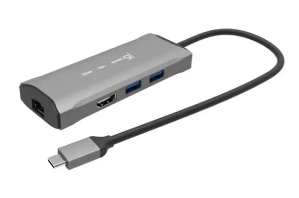 J5create 4K60 Elite USB-C 3.2 10Gbps Travel Dock Compatible with USB4 devices USB-C to HDMI, USB-C, USB-Ax2, RJ-45 J5create 4K60 Elite USB-C 3.2 10Gbps Travel Dock Compatible with USB4 devices USB-C to HDMI, USB-C, USB-Ax2, RJ-45