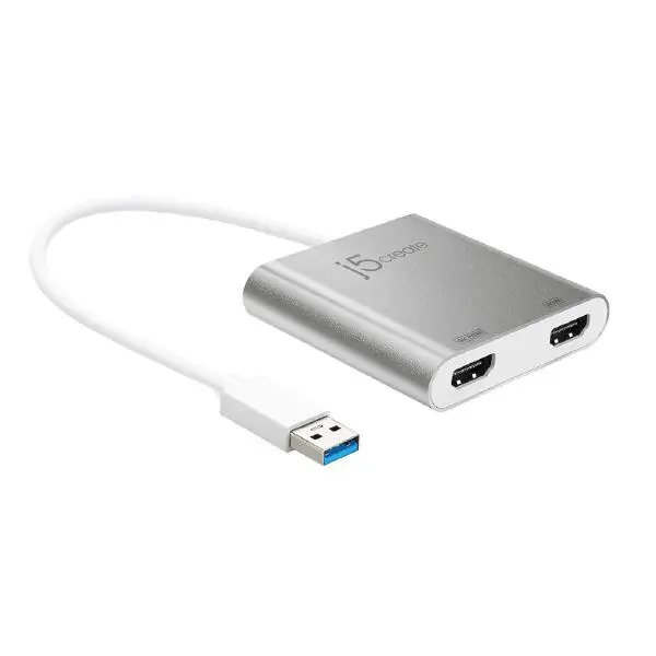 J5create JUA365 USB 3.0 to 4K2K Dual HDMI Multi-Monitor Adapter J5create JUA365 USB 3.0 to 4K2K Dual HDMI Multi-Monitor Adapter