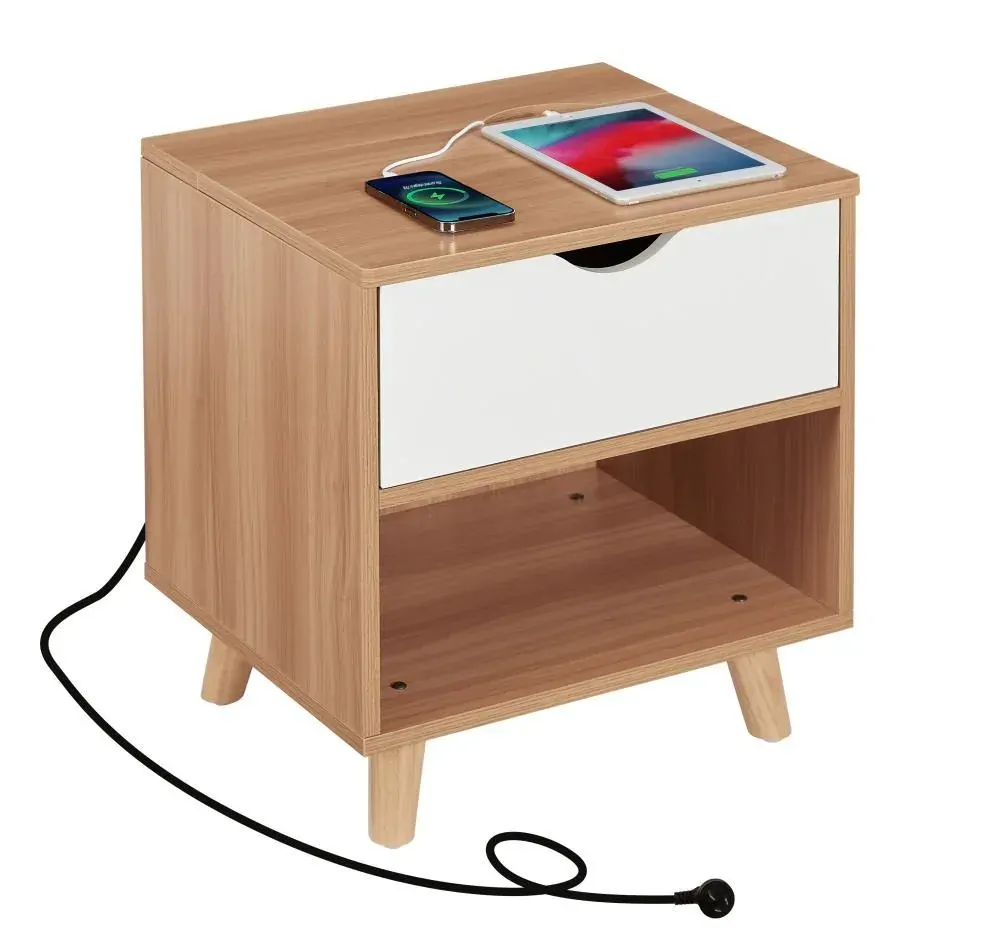 Bedside Table with Powerboard & USB Ports Bedside Table with Powerboard & USB Ports