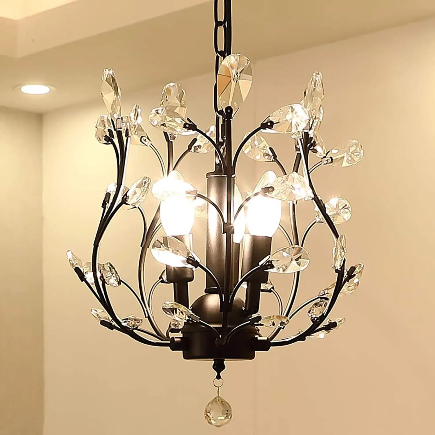 Crystal Chandeliers Lighting, 3 Light, Vintage Crystal Chandeliers Lighting, 3 Light, Vintage