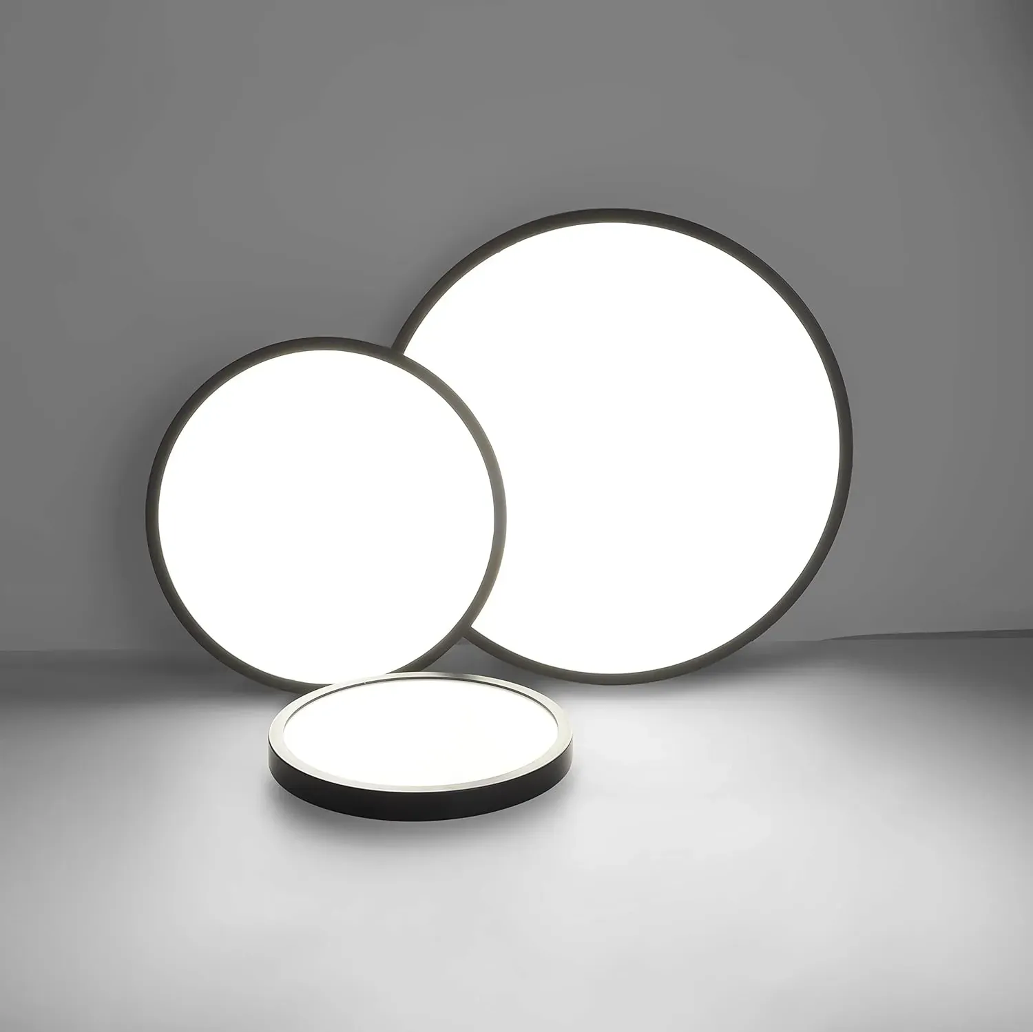 LED Ceiling Light Fixture, Natural Light, 28W 4500K ,Black LED Ceiling Light Fixture, Natural Light, 28W 4500K ,Black