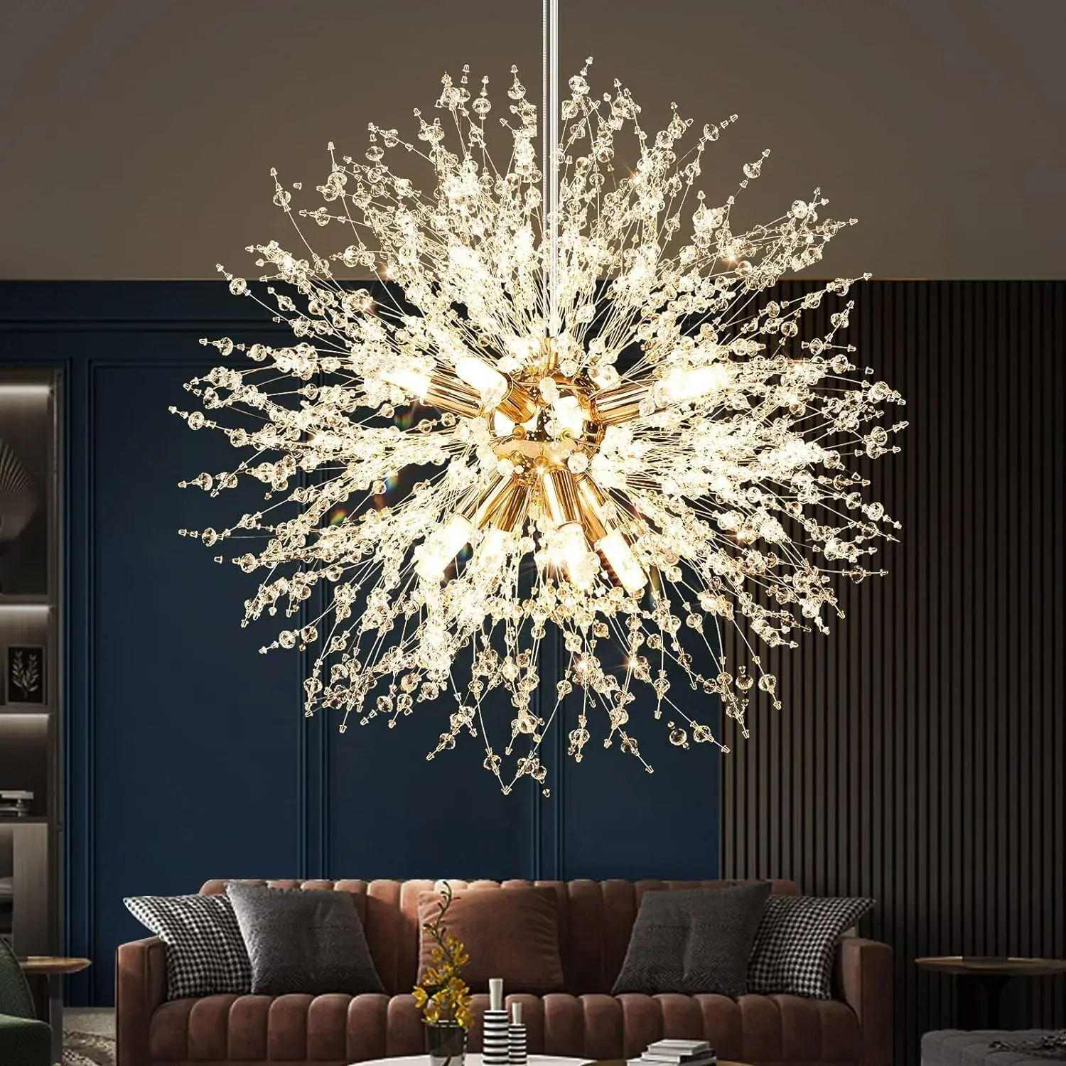 Modern Crystal Chandelier Firework, 8 Lights Modern Crystal Chandelier Firework, 8 Lights