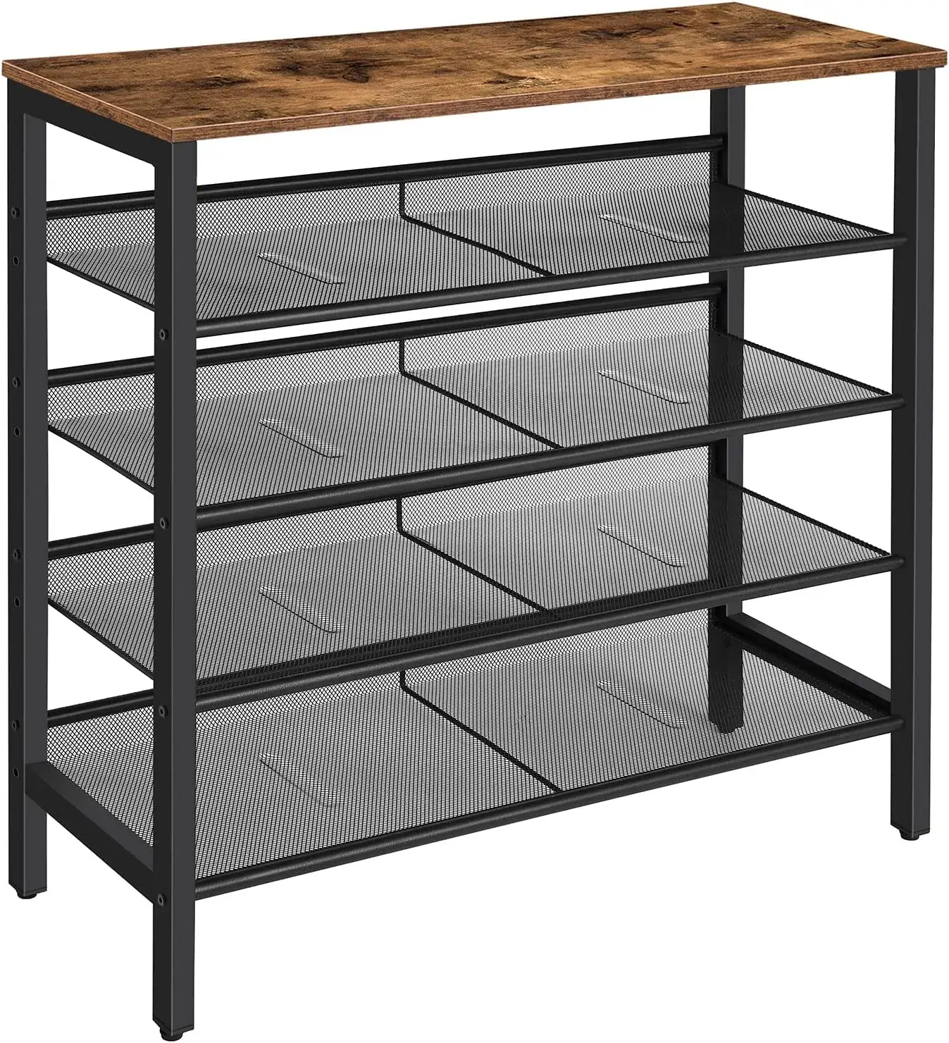 5-Tier Shoe Rack, Industrial Shoe Organizer Storage Bench 5-Tier Shoe Rack, Industrial Shoe Organizer Storage Bench