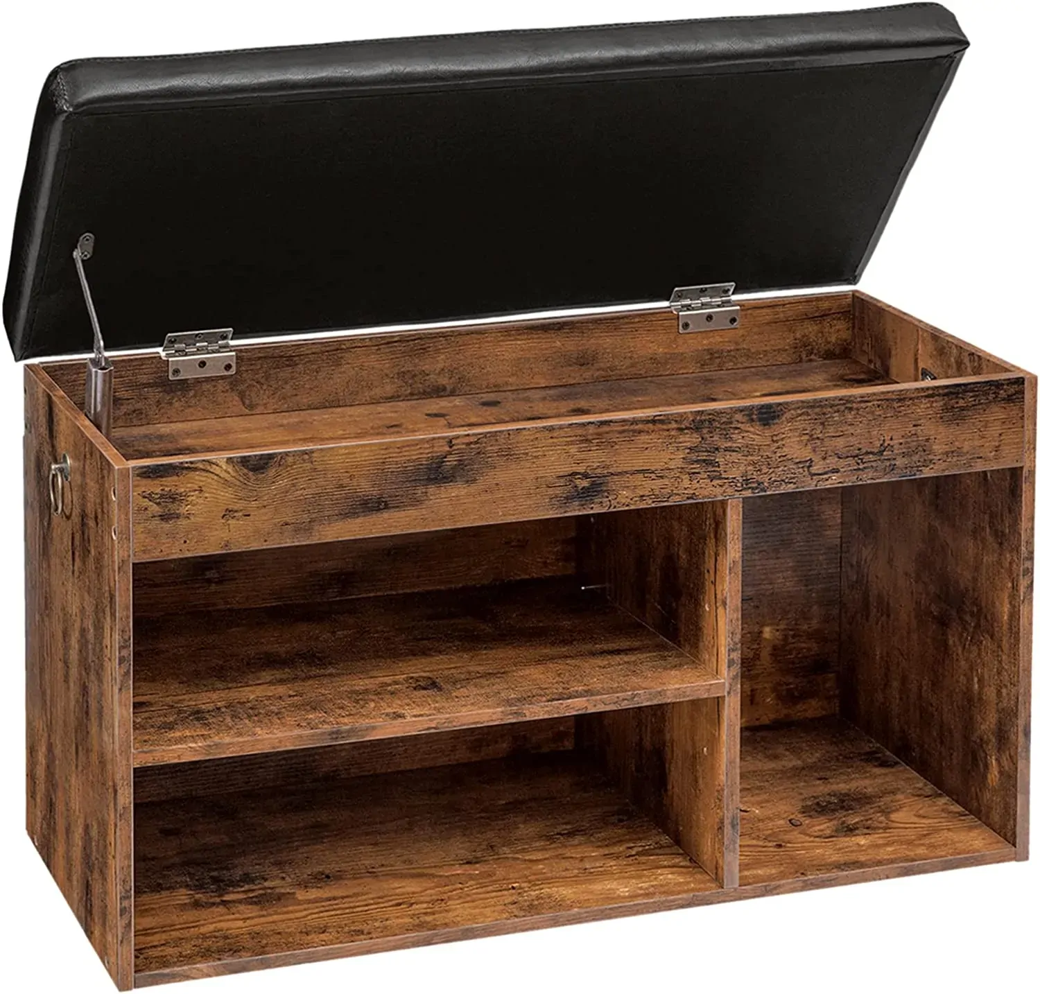 Shoe Storage Bench with Padded Cushion,Flip-Open Storage Box and Adjustable Shelf for Entryway and Living Room Shoe Storage Bench with Padded Cushion,Flip-Open Storage Box and Adjustable Shelf for Entryway and Living Room