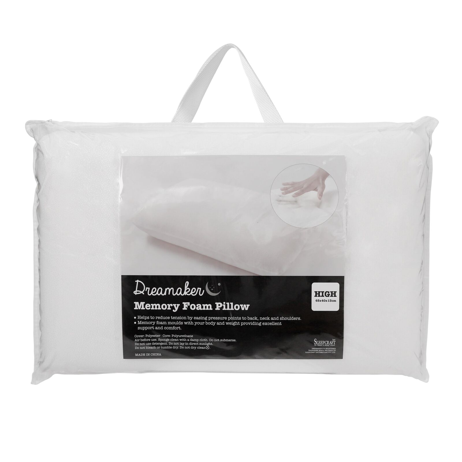 Dreamaker Memory Foam Pillow High Profile Dreamaker Memory Foam Pillow High Profile