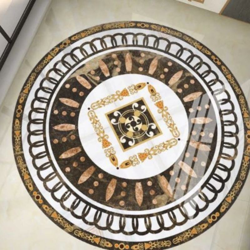 European style parquet large stickers waterproof and wear-resistant ceramic tile stickers PVC floor decoration sticker round European style parquet large stickers waterproof and wear-resistant ceramic tile stickers PVC floor decoration sticker round