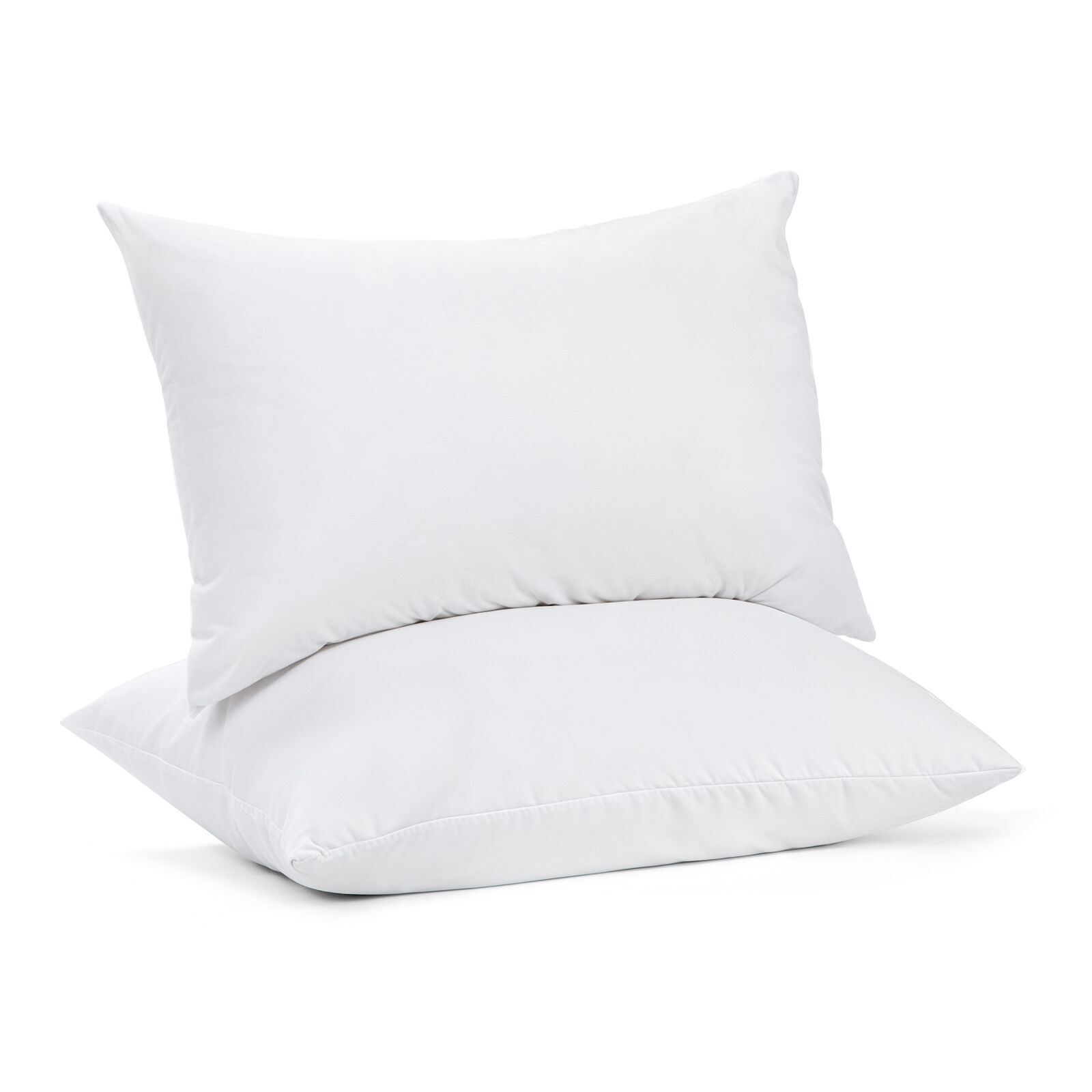 100 Percent Cotton Pillow Cover with 800g Poly Fill, Hypoallergenic, Antibacterial, and Cooling Technology 2 PK 100 Percent Cotton Pillow Cover with 800g Poly Fill, Hypoallergenic, Antibacterial, and Cooling Technology 2 PK