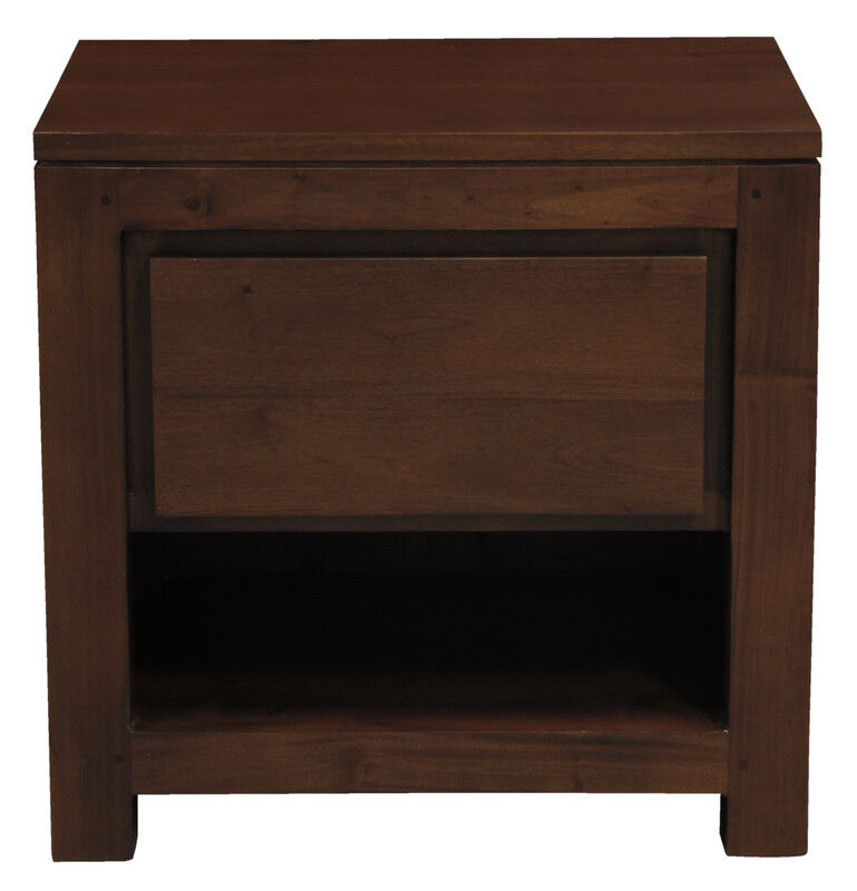 Amsterdam Solid Mahogany Timber 1 Drawer Bedside Table (Mahogany) Amsterdam Solid Mahogany Timber 1 Drawer Bedside Table (Mahogany)