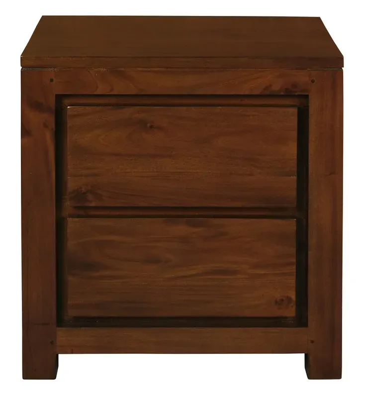Amsterdam 2 Drawer Bedside Table (Mahogany) Amsterdam 2 Drawer Bedside Table (Mahogany)
