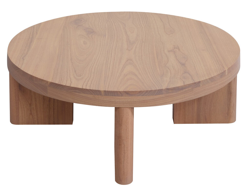 Apollo Round Solid Mindi Timber Coffe Table (Natural) Apollo Round Solid Mindi Timber Coffe Table (Natural)