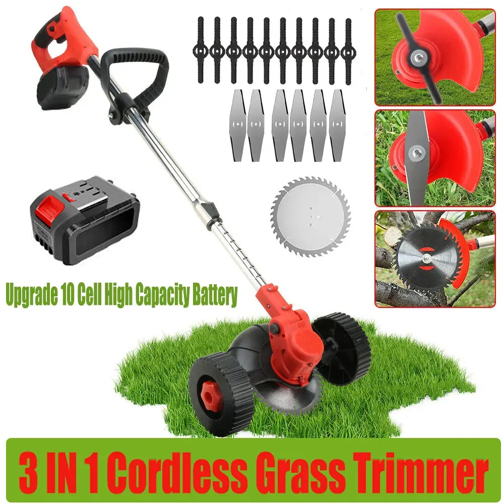 3in1 Cordless Grass Trimmer Grass Lawn Brush Cutter Whipper Snipper with 2 Battery 3in1 Cordless Grass Trimmer Grass Lawn Brush Cutter Whipper Snipper with 2 Battery