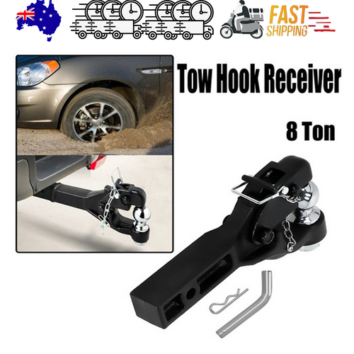 8 Ton Pintle Tow Hook Receiver Arm Hitch Towing Car Truck Heavy Duty Ball Combo 8 Ton Pintle Tow Hook Receiver Arm Hitch Towing Car Truck Heavy Duty Ball Combo