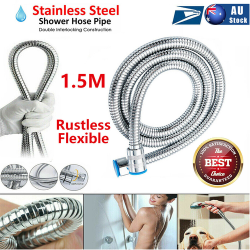 5 FT Handheld Shower Head Hose 1.5m Bathroom Stainless Steel Shower Water Tube 5 FT Handheld Shower Head Hose 1.5m Bathroom Stainless Steel Shower Water Tube