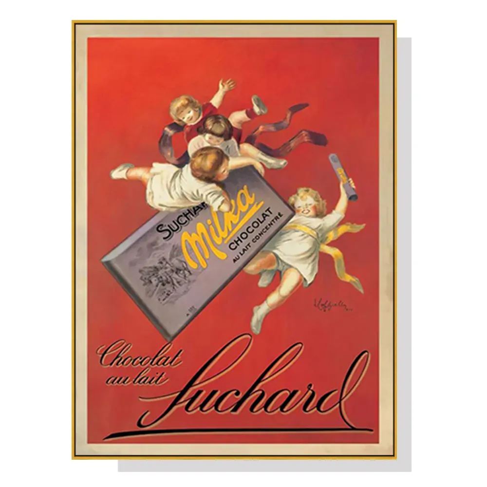 Wall Art 40cmx60cm Milka chocolates by Suchard Gold Frame Canvas Wall Art 40cmx60cm Milka chocolates by Suchard Gold Frame Canvas