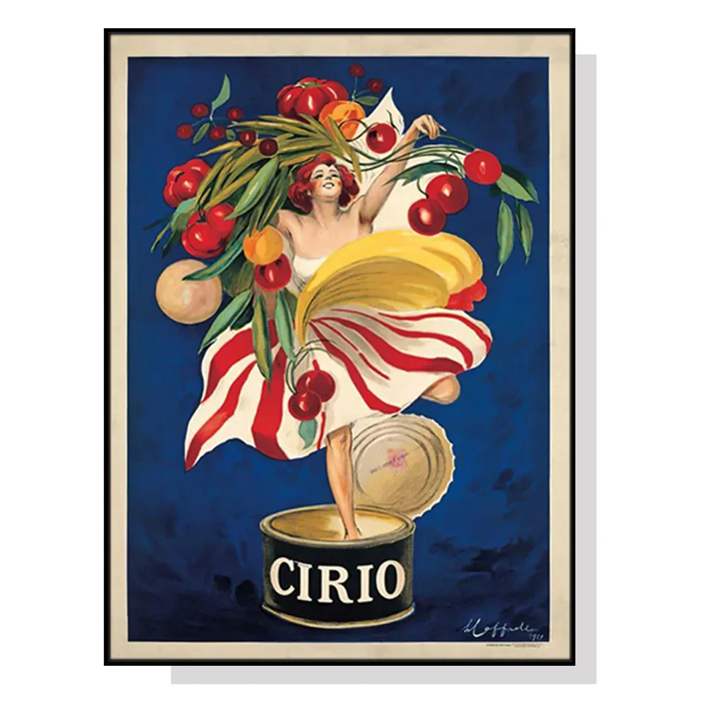 Wall Art 100cmx150cm Cirio By Leonetto Cappiello Black Frame Canvas Wall Art 100cmx150cm Cirio By Leonetto Cappiello Black Frame Canvas