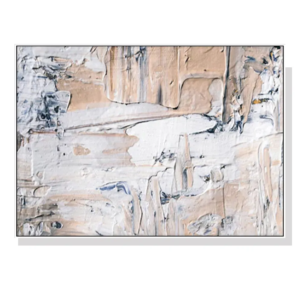 100cmx150cm Modern Abstract Oil Painting Style White Frame Canvas Wall Art 100cmx150cm Modern Abstract Oil Painting Style White Frame Canvas Wall Art