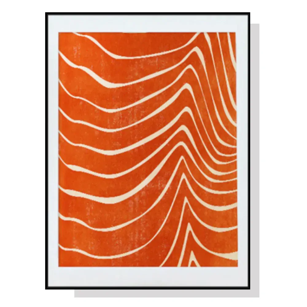 100cmx150cm Abstract Orange Black Frame Canvas Wall Art 100cmx150cm Abstract Orange Black Frame Canvas Wall Art