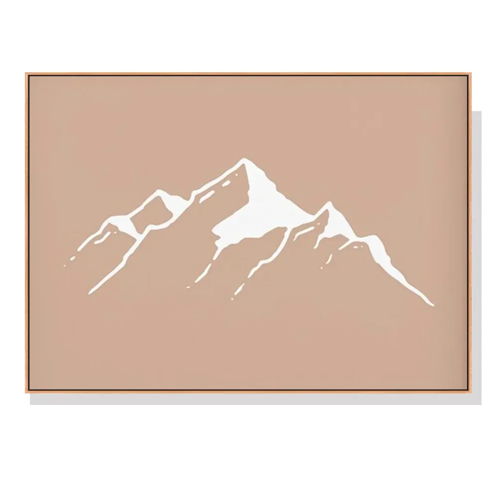 60cmx90cm Boho Mountain Wood Frame Canvas Wall Art 60cmx90cm Boho Mountain Wood Frame Canvas Wall Art