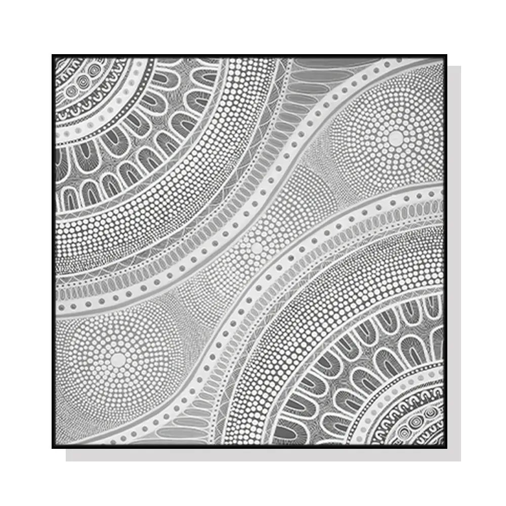 100cmx100cm Nayiri Bami Black Frame Canvas Wall Art 100cmx100cm Nayiri Bami Black Frame Canvas Wall Art
