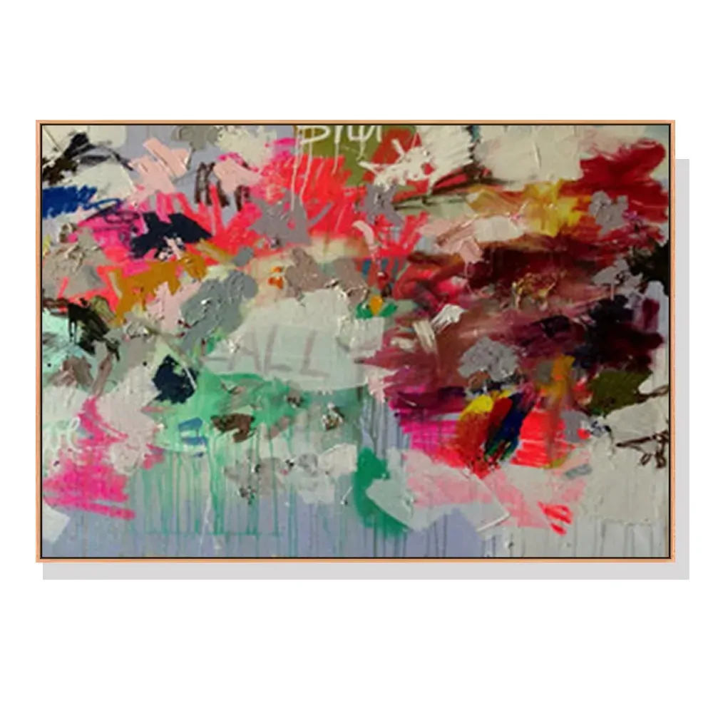 50cmx70cm Abstract Free Flow Wood Frame Canvas Wall Art 50cmx70cm Abstract Free Flow Wood Frame Canvas Wall Art