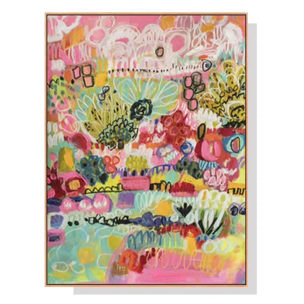100cmx150cm Summer Smile A Wood Frame Canvas Wall Art 100cmx150cm Summer Smile A Wood Frame Canvas Wall Art