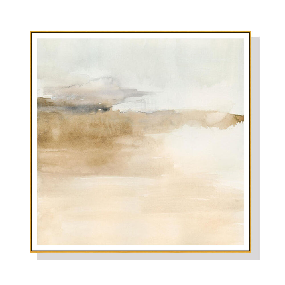 100cmx100cm Atmospheric Edge II Gold Frame Canvas Wall Art 100cmx100cm Atmospheric Edge II Gold Frame Canvas Wall Art