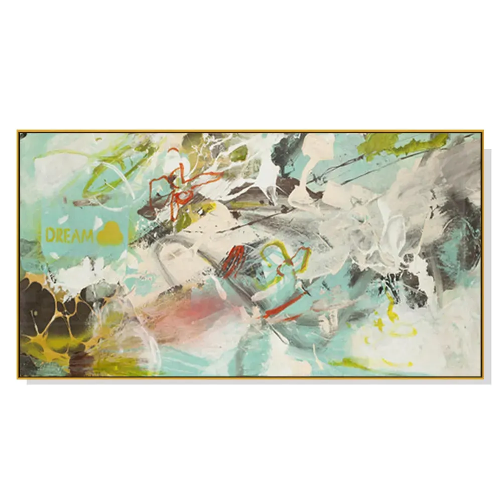 60cmx120cm Dream Dream Gold Frame Canvas Wall Art 60cmx120cm Dream Dream Gold Frame Canvas Wall Art