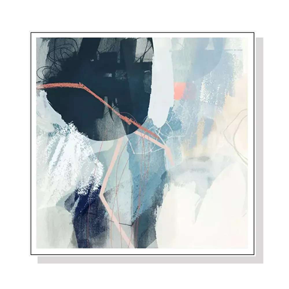 100cmx100cm Luz II White Frame Canvas Wall Art 100cmx100cm Luz II White Frame Canvas Wall Art